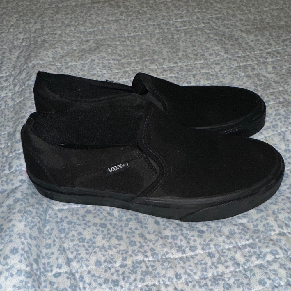 Vans Men's Classic Black Slip-On Sneakers